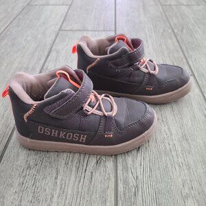 OshKosh B'gosh Toddler Boys brown High-Top Sneakers Size 11M